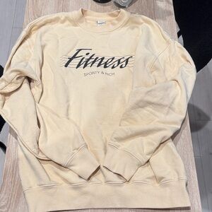 Sporty & Rich Yellow Crewneck Sweater